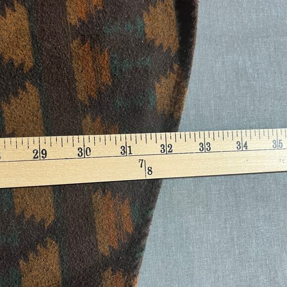 Woolrich Shirt Mens Large Brown Aztec Southwestern Flannel‎ Button Long Sleeves - Picture 8 of 9